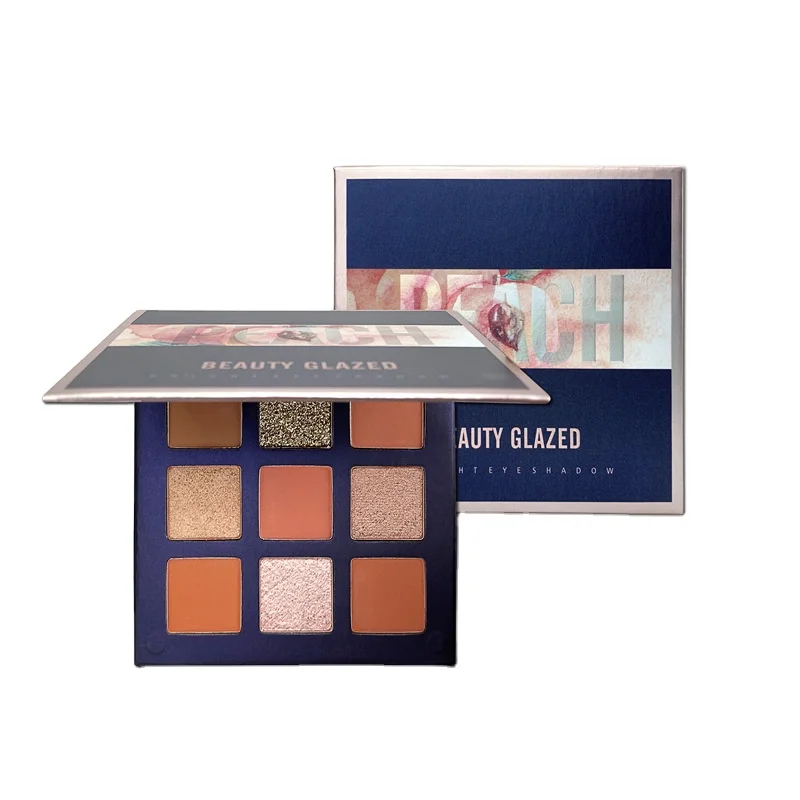 
Beauty Glazed Makeup Eyeshadow Pallete Makeup Brushes 9 Color Shimmer Pigmented Eye Shadow Palette Make Up Palette Maquillage 