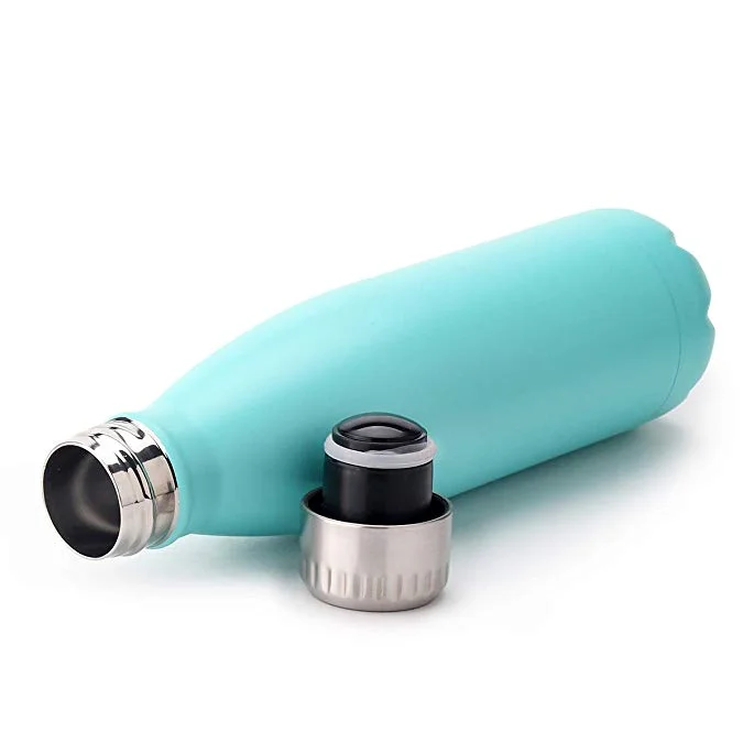 Изолированная термобутылка для воды OEM/ODM, 17 унций, с двойными стенками, из нержавеющей стали, в форме колы, Спортивная бутылка для улицы с пользовательским логотипом