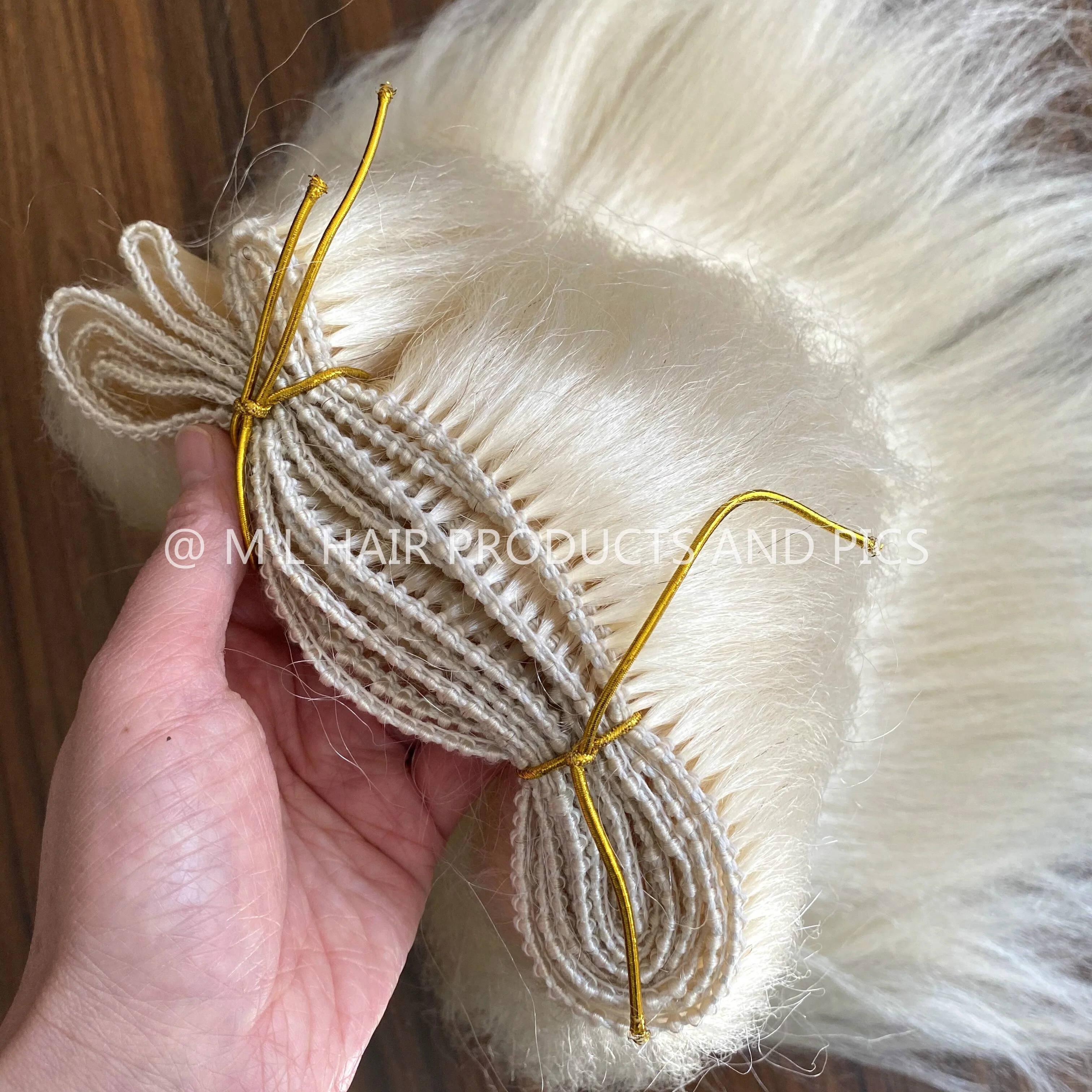 2023 Christmas costume yak hair Sant* Clau* wig and beard Yak tail hair weft