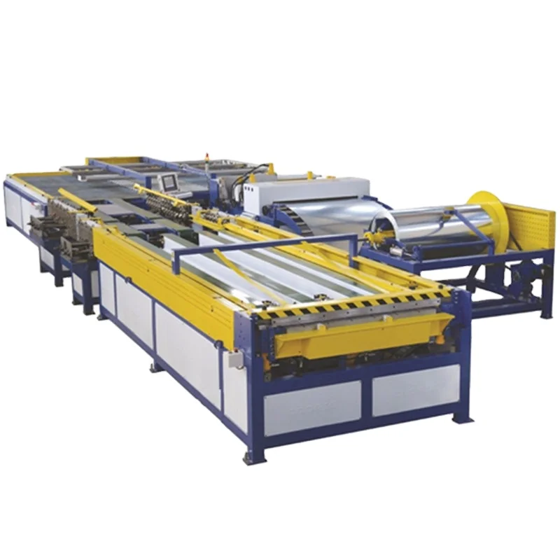 HVAC U Shape Air Duct Auto Production Line V For Square Steel Ventilation Pipe