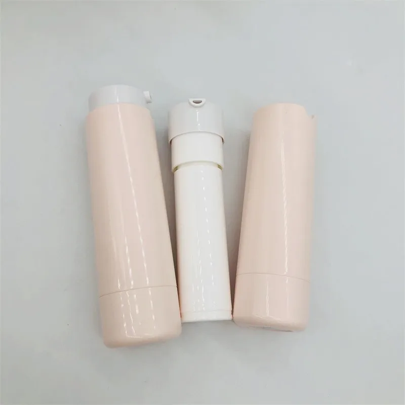 Custom Color New Design Twist Up Empty Refillable Plastic Airless Pump Bottles for Cream and Lotion Cosmetics