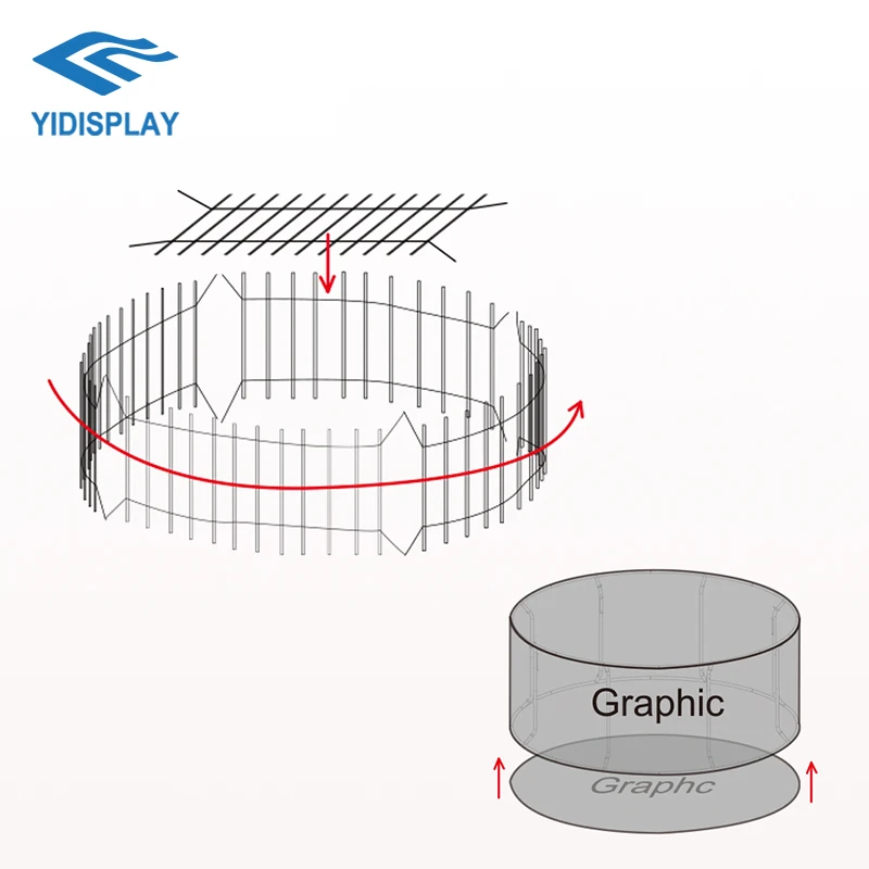 Professional Custom Hanging Fabric Aluminum Tube Lightbox Trade Show Displays Led Backlit Poster Frame Light Box For Exhibition