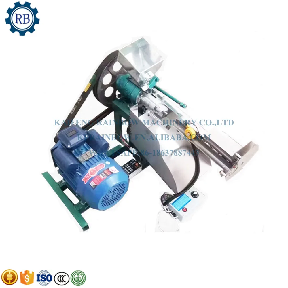 small snack food puffed corn pop puffing puff flakes extruder making machine with cutter