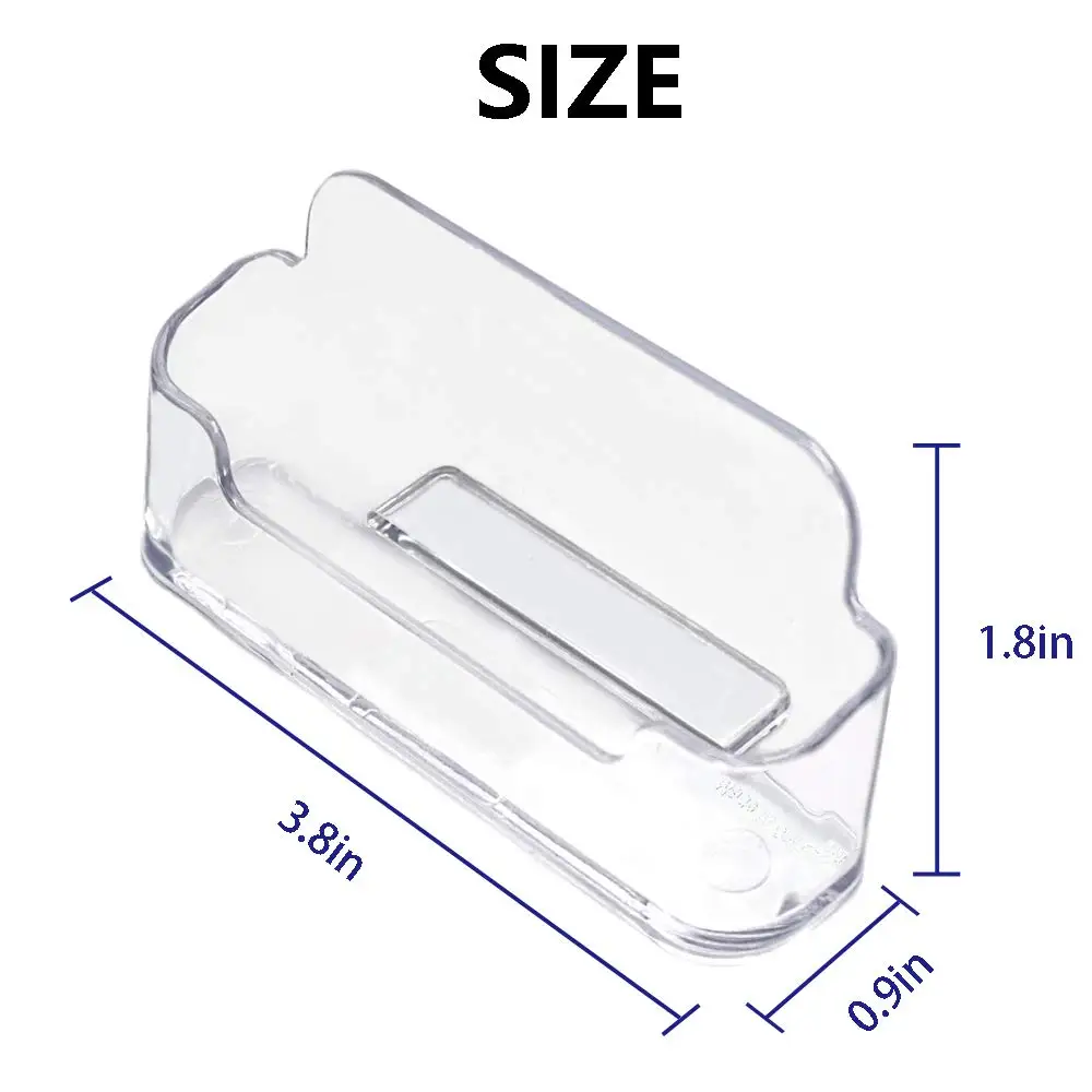 Plastic Business Card Holder Office Business Card Acrylic Display Stand Clear Acrylic Business Card Case for Desk