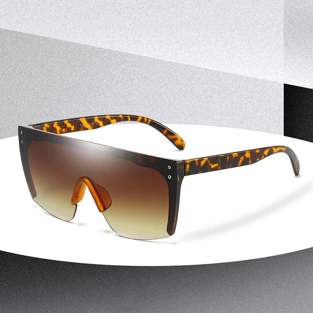 Cross-border trend large frame color sunglasses one child sunglasses personality trend street photography baby sunshade mirror