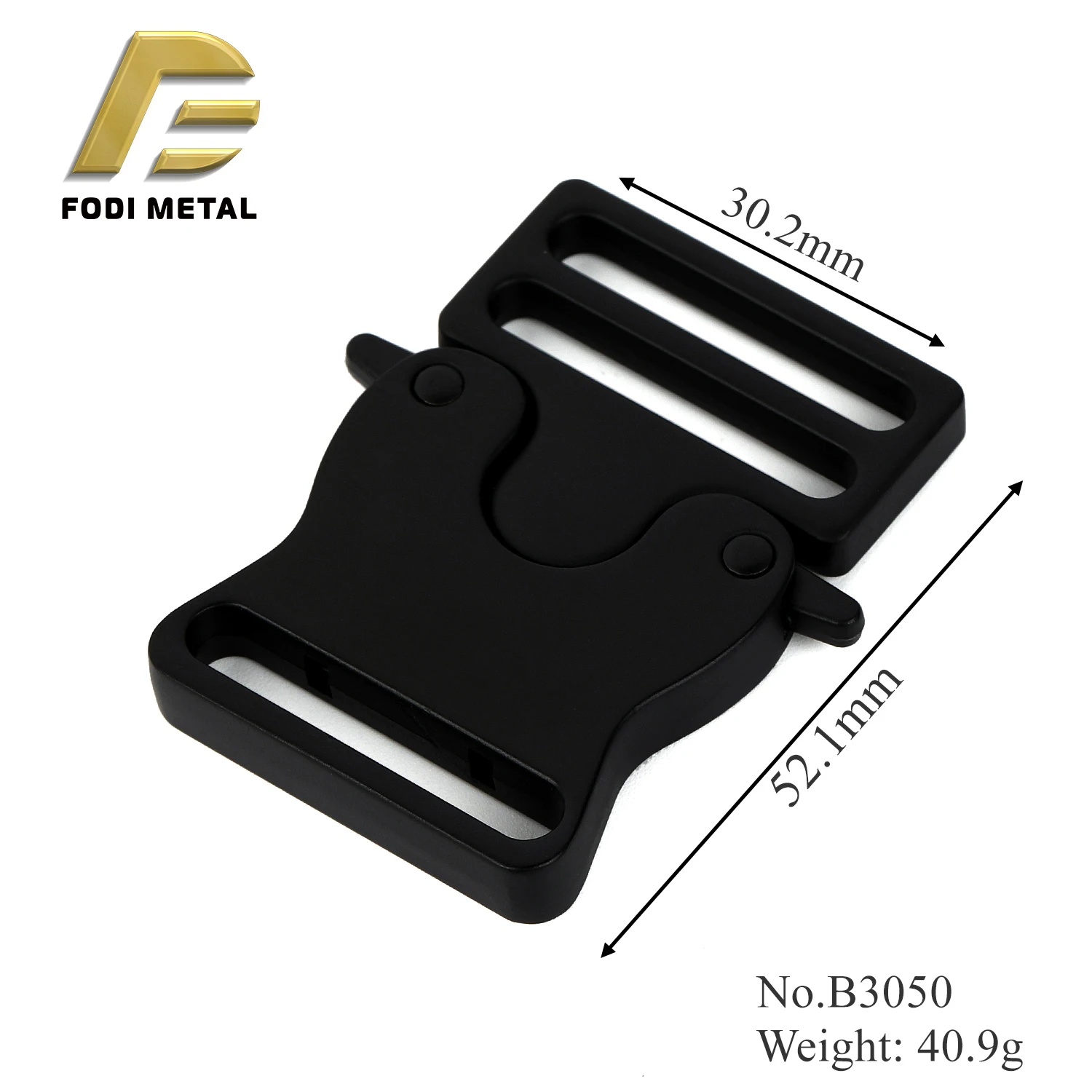 B3050 Factory Direct 30mm side quick release buckles Pet dog vest harness accessories