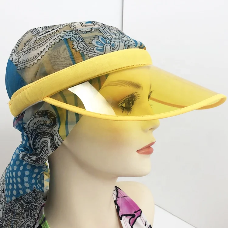 transparent sun visor caps uv protection visor caps hats plastic pvc sun visor caps transparent