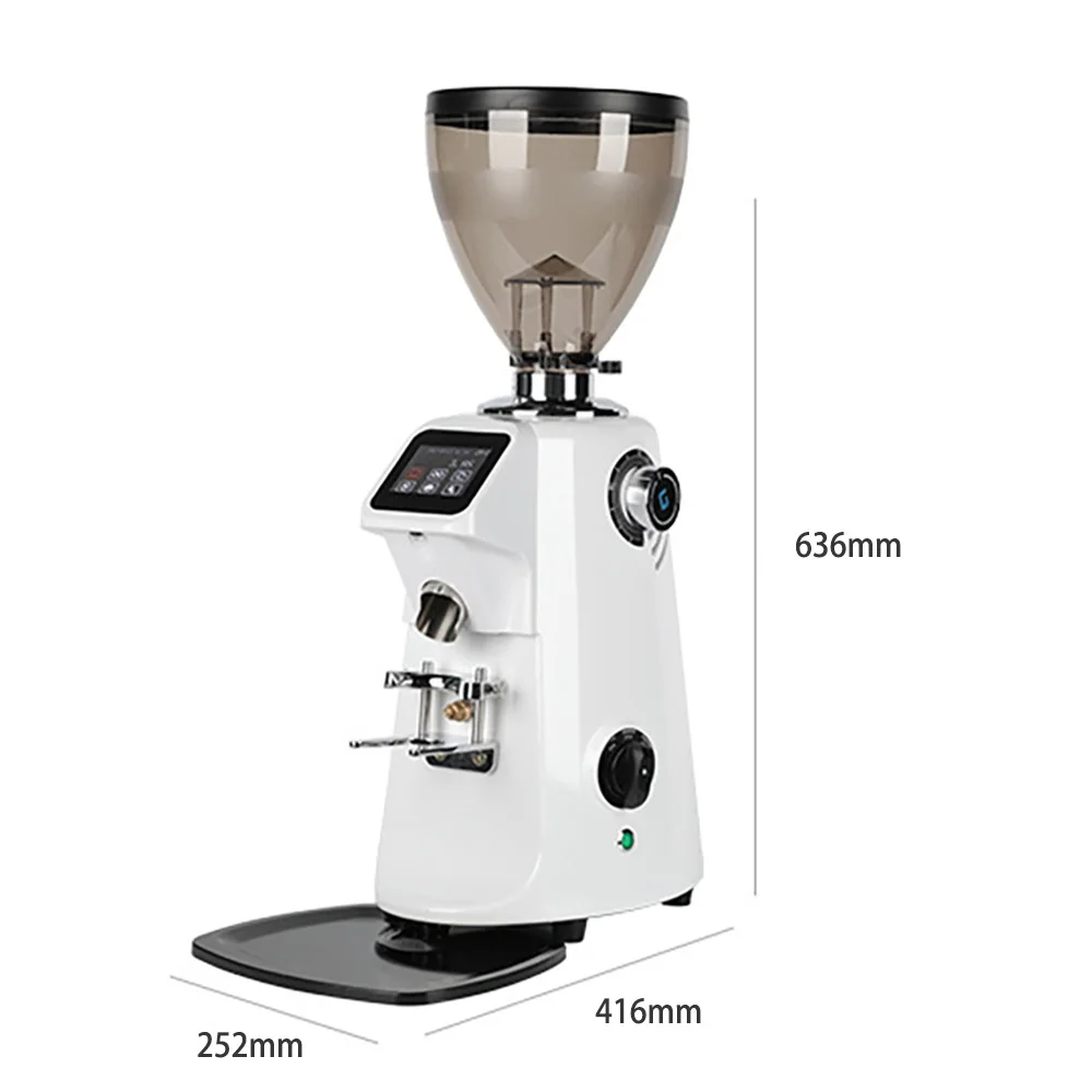 ZILONG Automatic Professional Commercial Electric Coffee Grinder Big Capacity 74mm Cutter Stainless Steel for shop and hotel Use