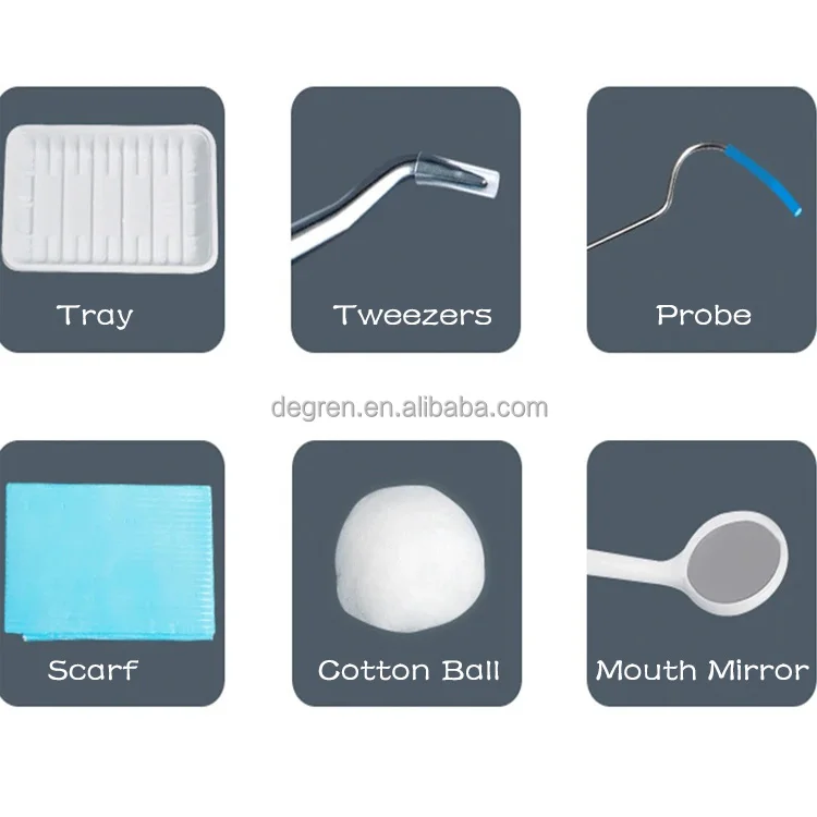 Disposable Dental instrument kit 3 in 1 or 5 in 1 dental set dental implant surgical kit for dentist use