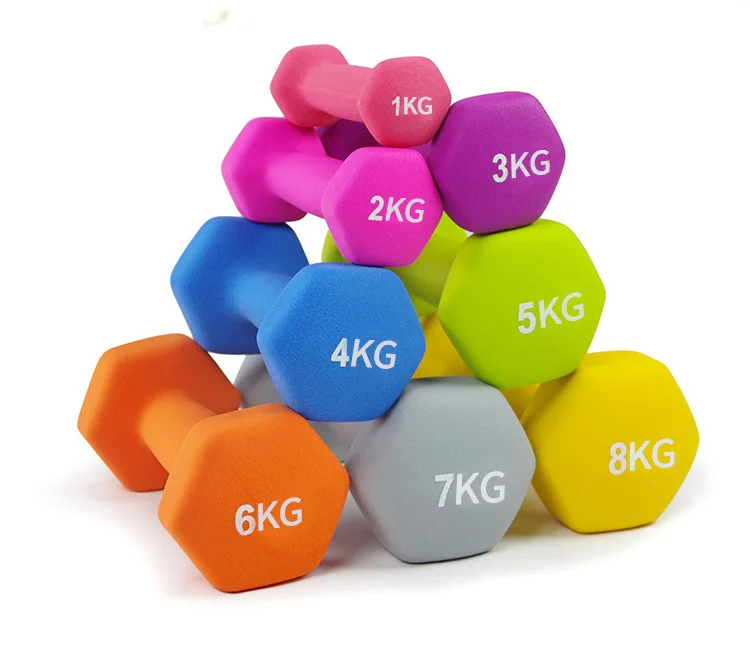 High Quality Dumbbell 2022 Hot Sale Dumbbell Hexagon Logo Custom Rubber Hexagon Dumbbell Set