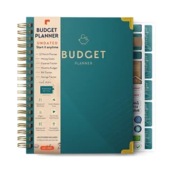 Custom A5 Spiral Wellnes Journal Notebook Money Organizer Expense Tracker Notepad Saving Budget Planner Books With Stickers