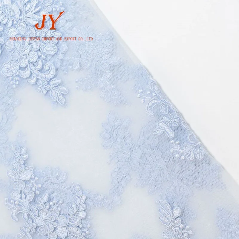 Изготовленный на заказ сухой Свадебный Материал вышивка кружевная ткань текстиль свадебное платье