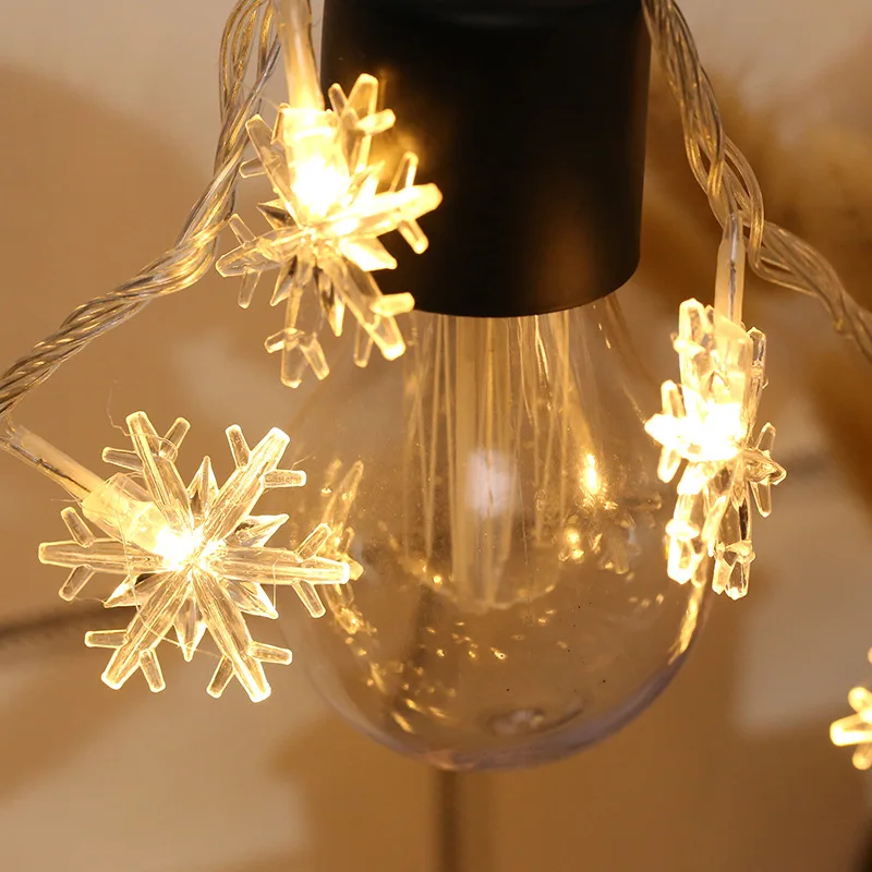 Лидер продаж Рождественские огни праздничные украшения уличные водонепроницаемые снежные гирлянды