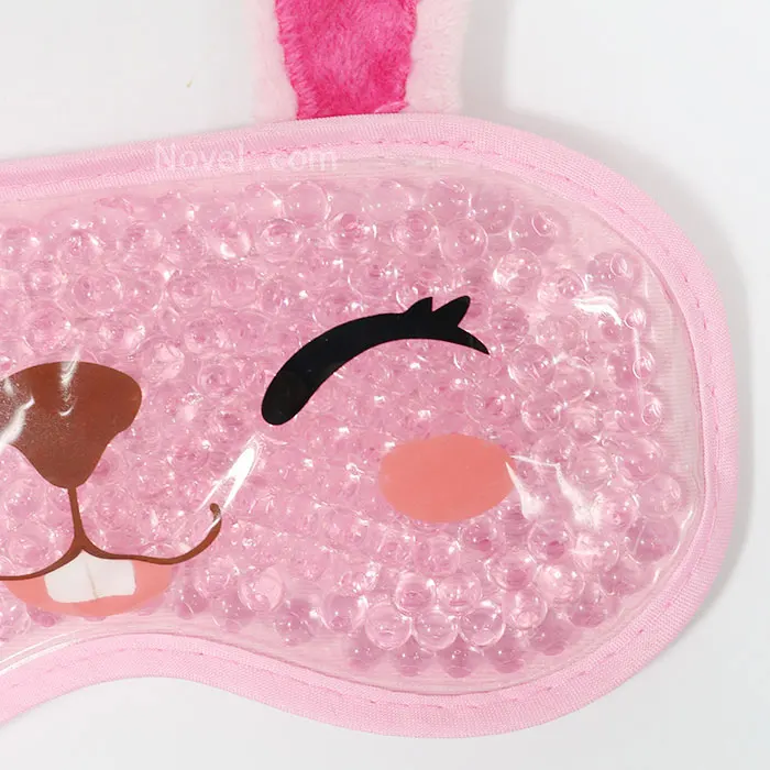 Hot Pink Customize Blue Hot Cooling Cold Gel Ball Eye Sleep Ice Pack Compress Sleeping Mask