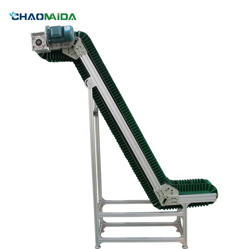 Belt Climbing Conveyor Vegetable Fruit Incline Lifting Conveyor