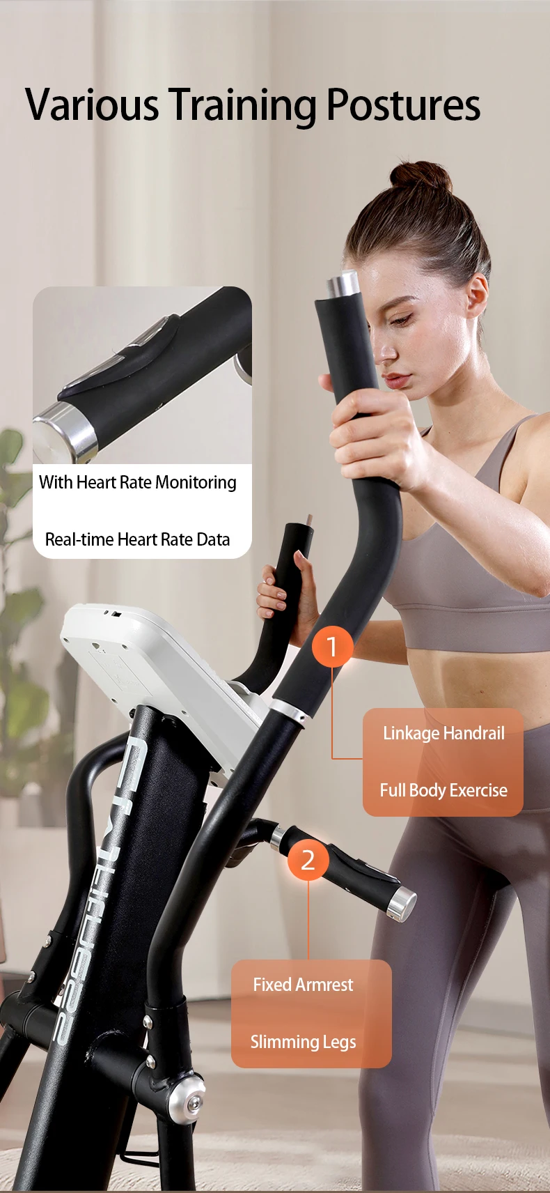 Customized Elliptical Bike Fitness Cross Trainer