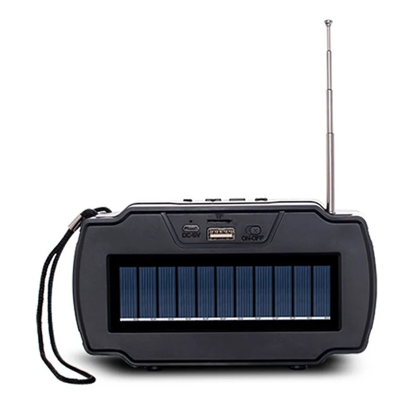Mini Portable Wireless Outdoor Stereo Bass Loudspeaker Flashlight TWS FM TF SY919 Solar charging Blue tooth speaker