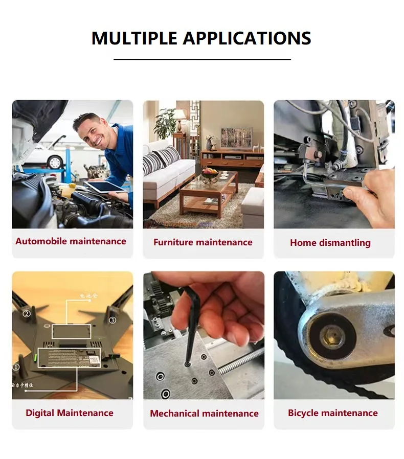 Factory High Hardness Metric Inch Flat Head Ball Head Allen Key Wrench Set