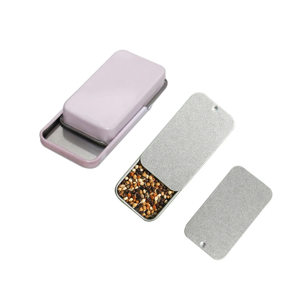 Finger Sleeve Mobile Game Storage Box Slide Balm Solid Mobile Game Powder Empty Iron Box Push-pull Tin Box Finger Sleeve Storage