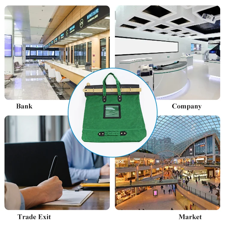 Custom Logo Large Capacity Durable Multi-functional Daily Used Bank Tote Bag