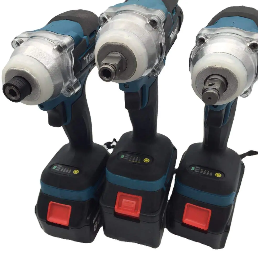 Пользовательский Многофункциональный ударный электрический ключ с литиевой батареей, бесщеточный торцевой ключ