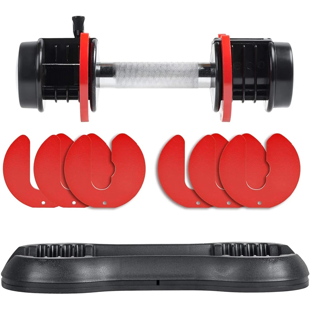 Adjustable Weights 2.5/5/7.5/10/12.5 LB Dumbbell Set Hand Free Training Dumbbells for Muscle Building