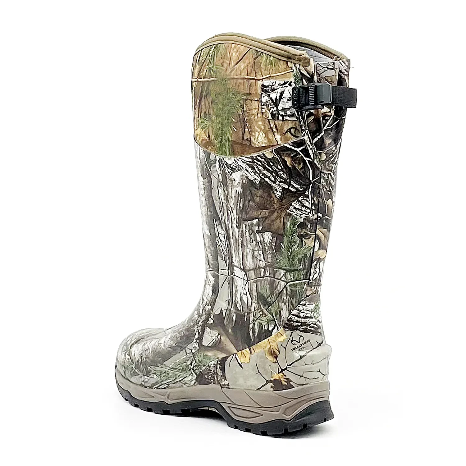 Mens Hunting Boots Muck Realtree Timber Camouflage Hunting Boots 100% Waterproof Natural Rubber Boots