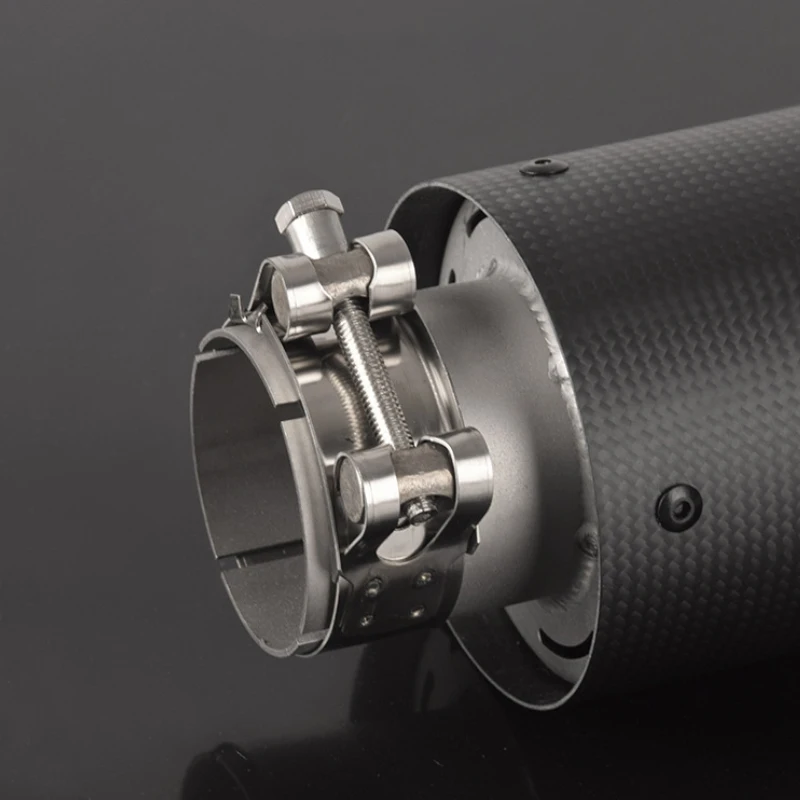 High Quality Double Outlet Carbon Fiber Exhaust Tips for Exhaust End Pipe Modification