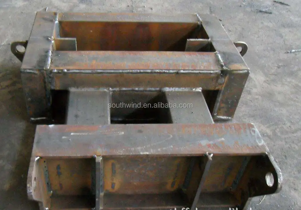 heavy steel welding fabricated frame parts