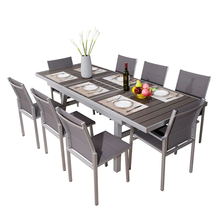 Multi-functional  metal furniture  restaurant  aluminum outdoor dining  set for hotel
