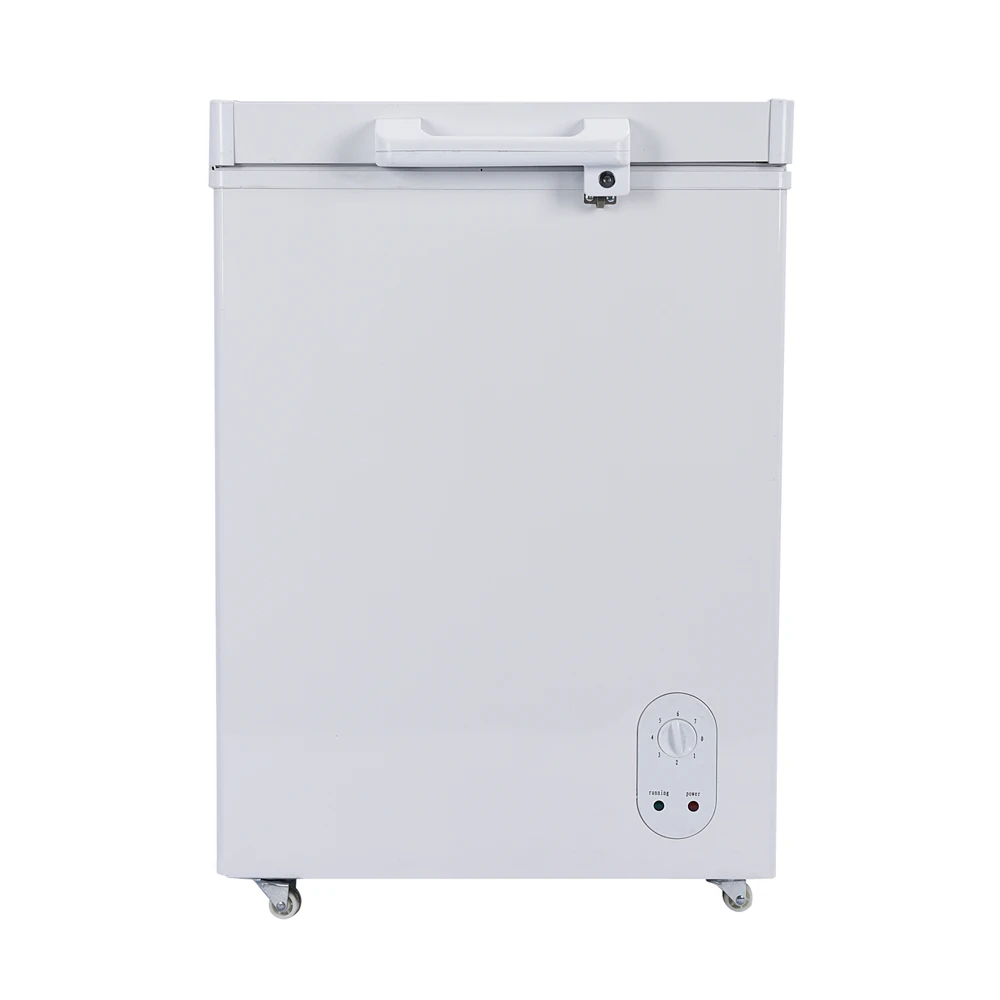 Hot Selling 108L 12V/24V Solar Chest Freezer DC-Powered with Gel Battery Solar Panel Compressor Control and Display Cooler