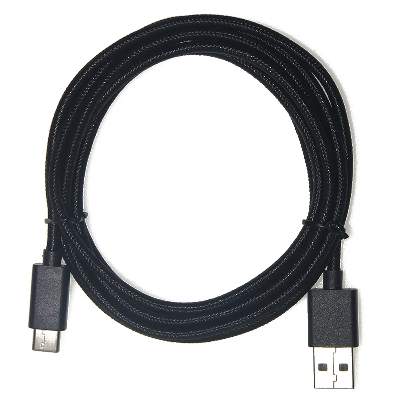 1 м 2 новый прочный нейлоновый Плетеный Черный тканевый чехол Android телефон USB кабель для быстрой зарядки и передачи данных Тип