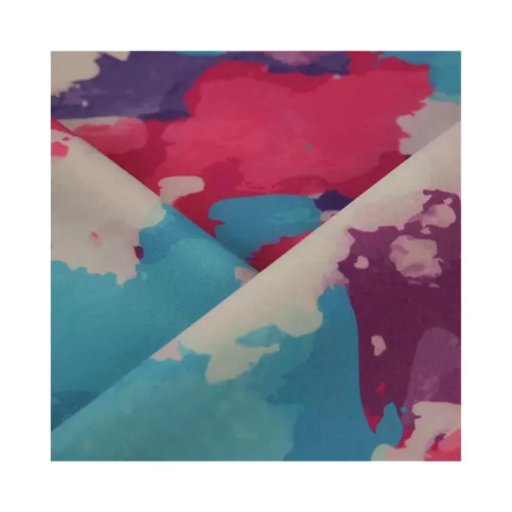 Wholesale Multi colors microfiber Comfort Dyed Printed Pattern Compounding Printing Conditioner Fabric for swimwear