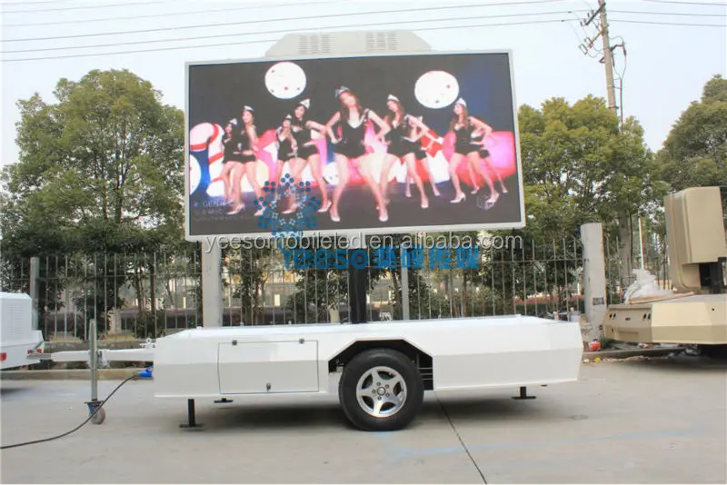 China customized led display trailer for roadshow