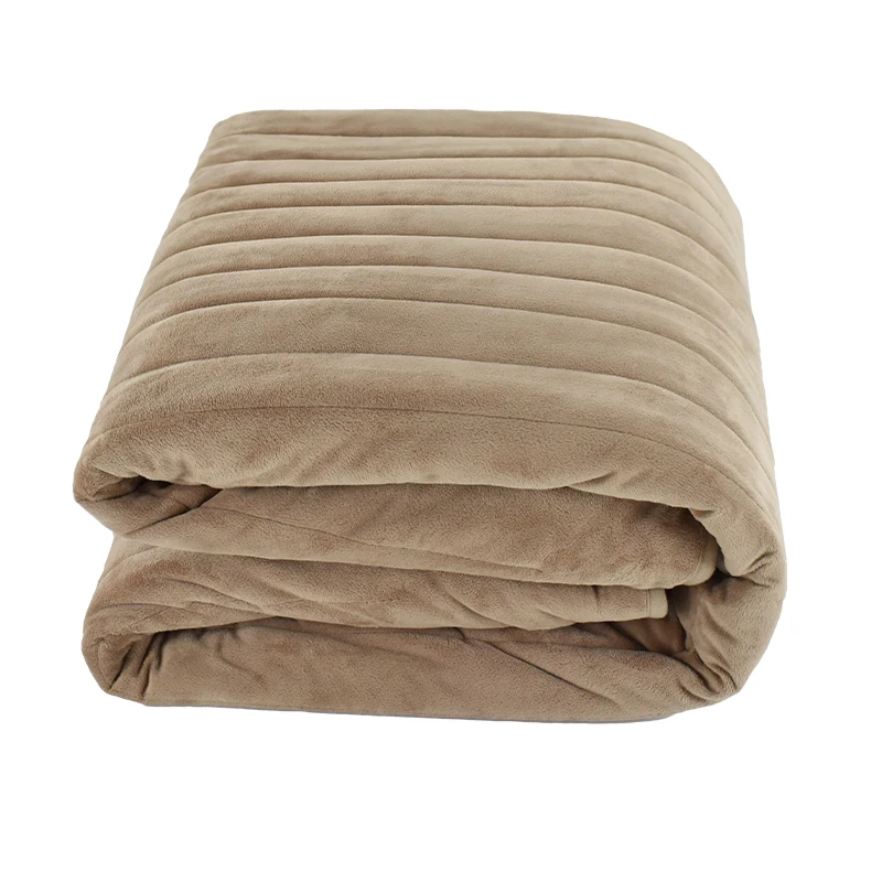 luxury heating underblanket  Faux-fur fleece & Flannel  soft fleece blanket safety fast heating washable