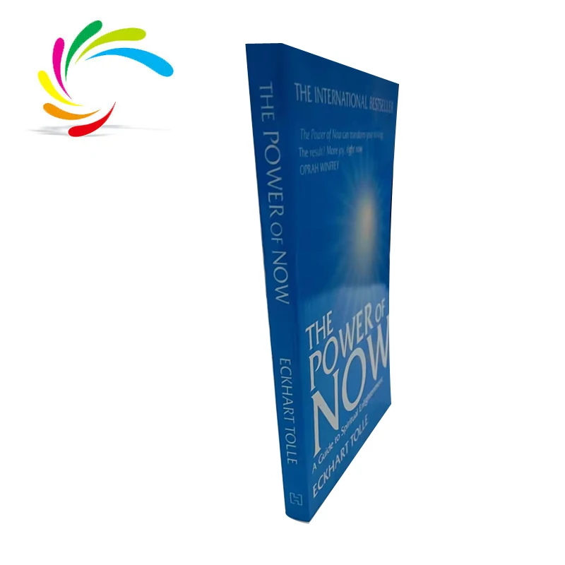OEM Softcover latest bestseller manufacturer cheap stock book covers The power of now English printing books for adults reading