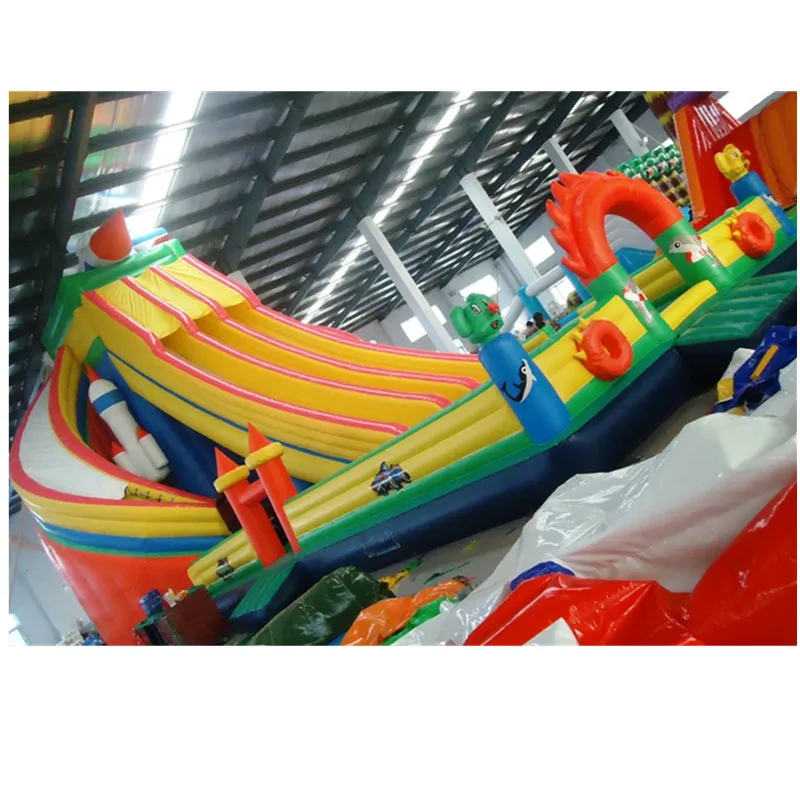 Crazy Inflatable Toboganes , Inflatable Dry Slide, Inflatable Slides With Bouncer