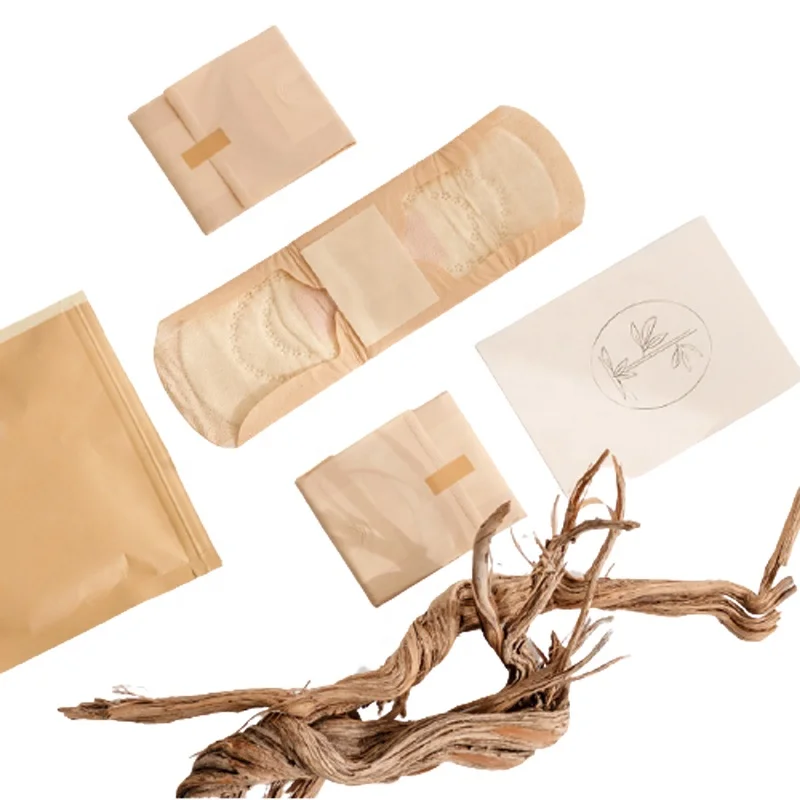 Soft winged sanitary napkin woman bamboo pantyliners eco-friendly herbal sanitary napkins