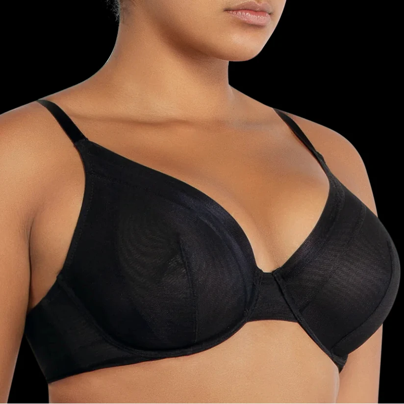 Ladymate ODM/OEM Sujetador de talla grande para mujer Women unpadded daily bra Unlined Plunge Bra plus size underwire bras