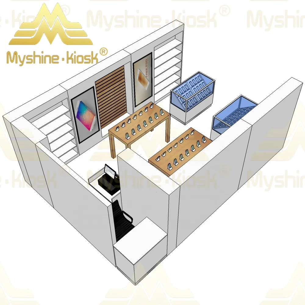 Mobile phone shop interior design for mobile phone accessories store and kiosk