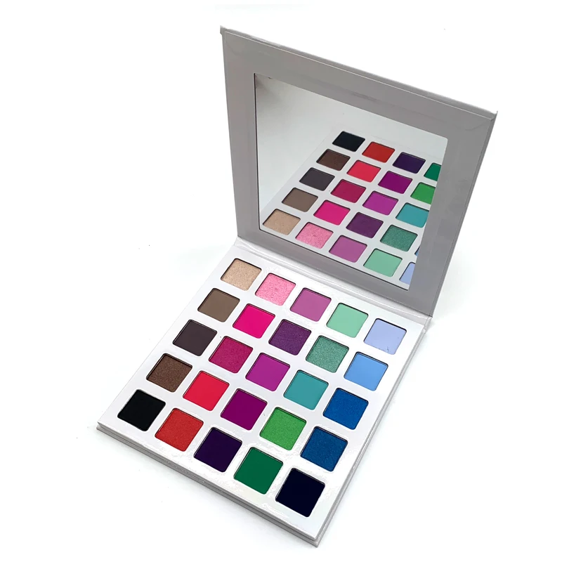 25 square pan custom eyeshadow palette packaging pigmented eyeshadow palettes private label