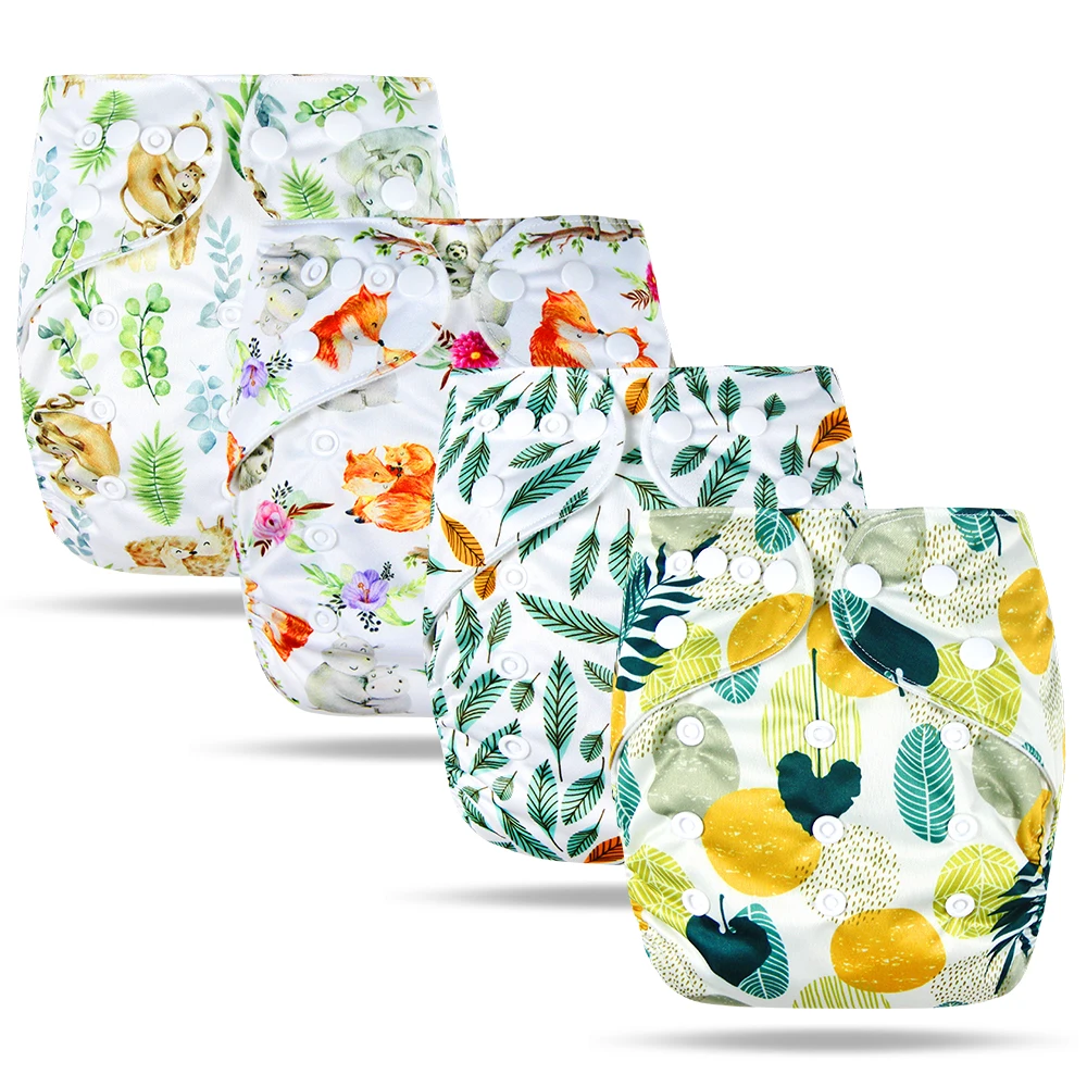 Waterproof PUL Baby Cloth Diapers Newborn Printed Cloth Nappy One Size Natucare Custom Washable Adjustable Reusable Unisex