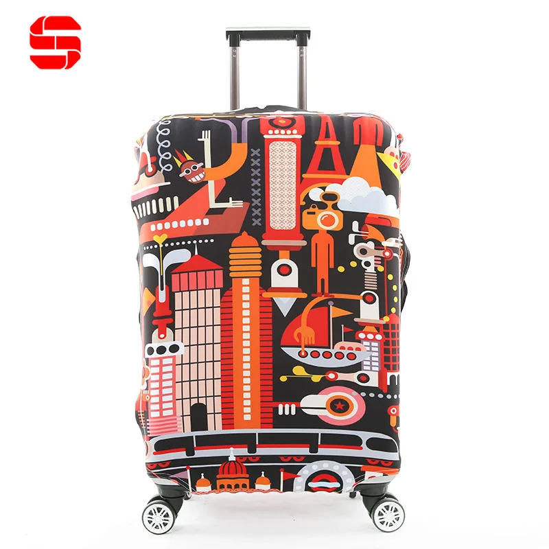 Custom Luggage Cover Sublimation Printed Suitcase Cover Washable Suitcase 18-32 inch Custom Size Luggage Protective Covers