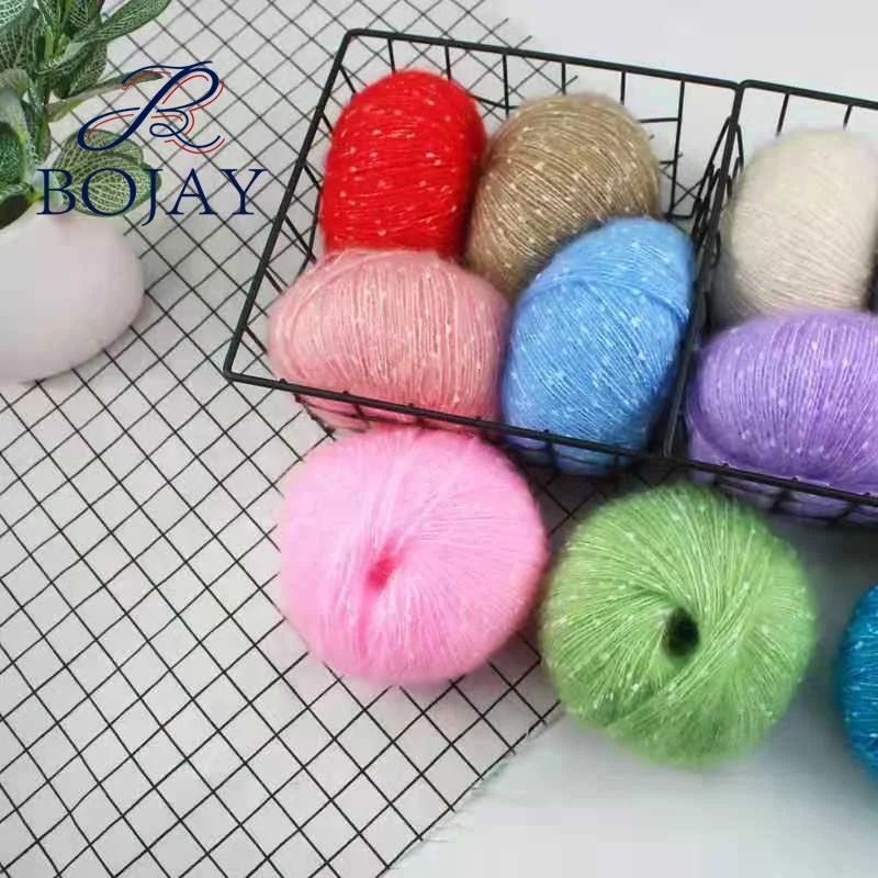 New Fashion DIY Hand Knitting Mohair Style Brush Yarn Super soft and Fluffy Crochet 50g Ball Yarn 7s/1