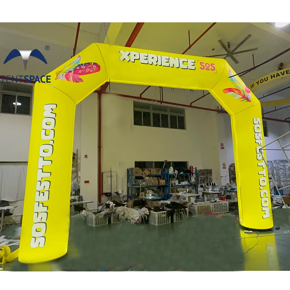 Custom Inflatable Gate Arch Start Finish Line Inflatable LED Lighting Archway Advertising Lighting Inflatable Arches