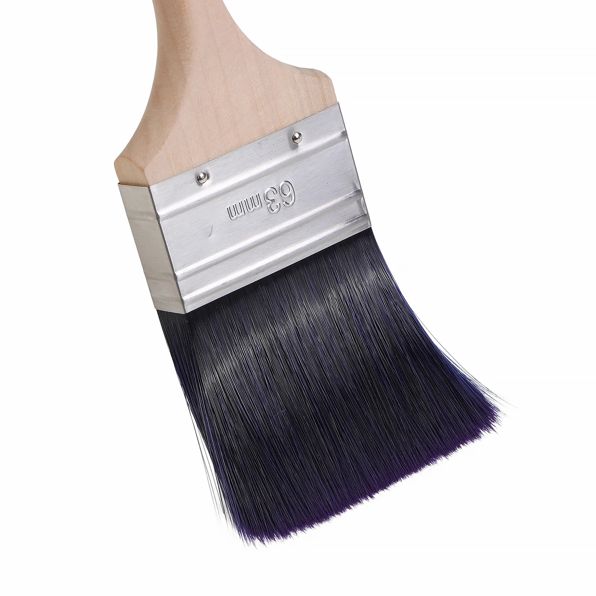 High Quality Birch Wood Medium Long Handle PBT Filament Paint Brush with Stainless Ferrule