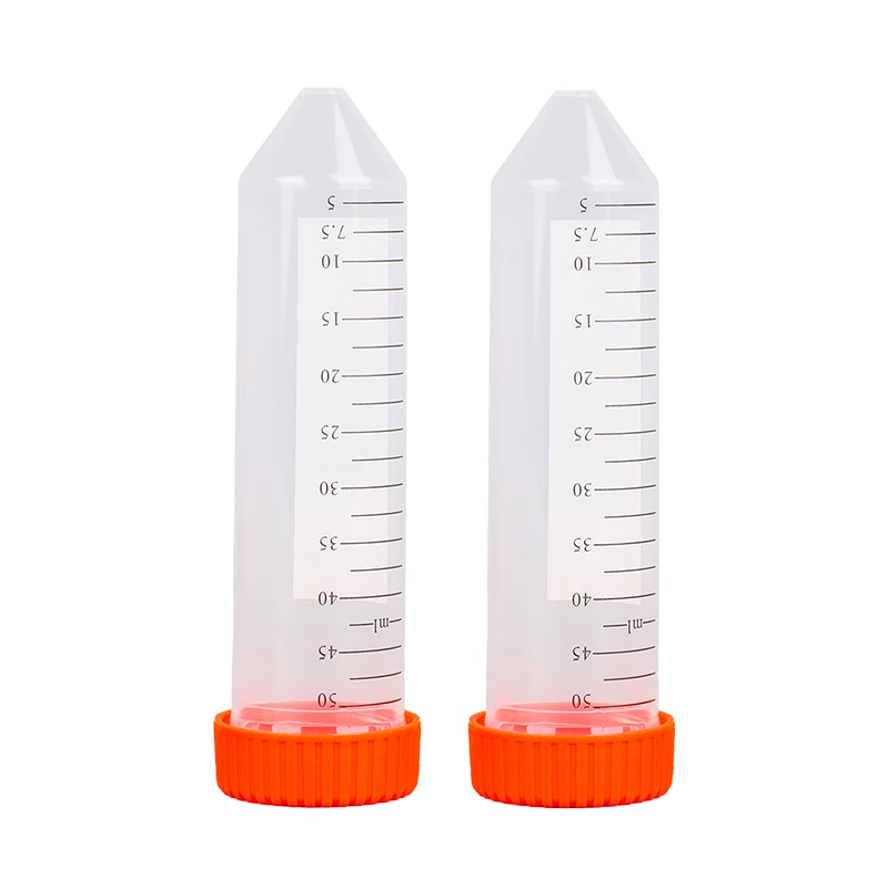 Laboratory Grade Sterile White 50ml Clear Plastic Dna Rna Free Test Centrifuge Tube Disposal