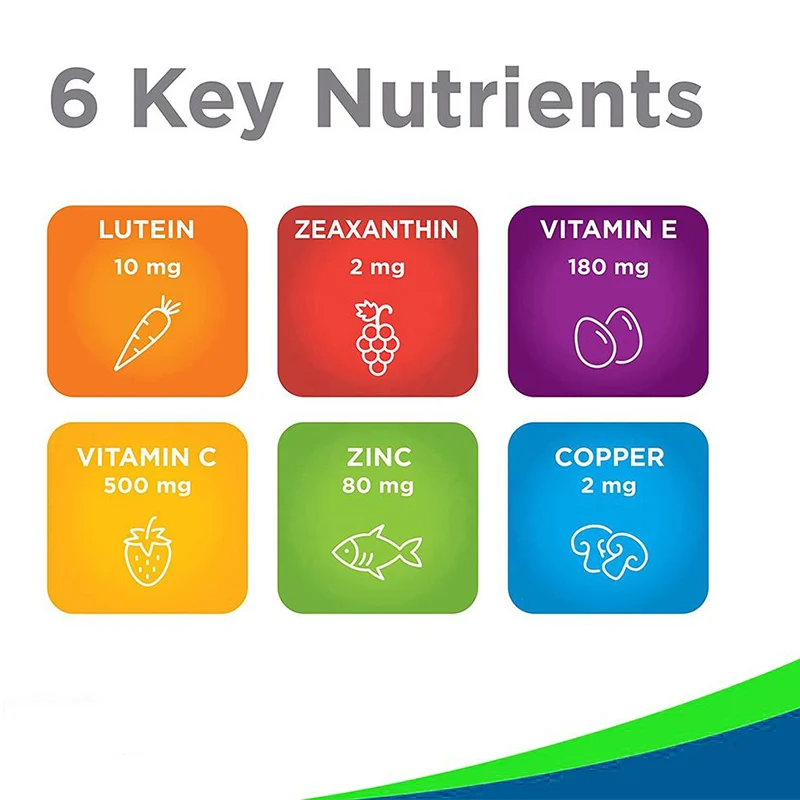 Lutein with Zeaxanthin Vitamin C Tablets Vitamins for Adults Eye Care Healthcare Supplement