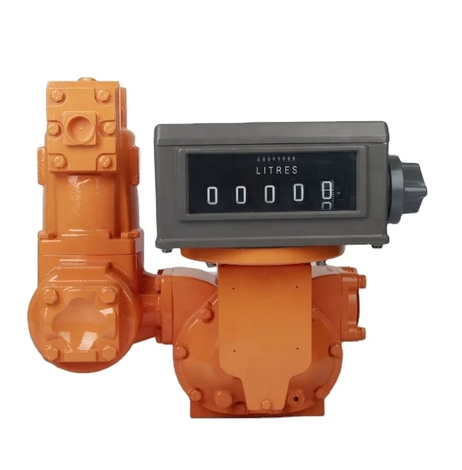 Digital Diesel PD Flowmeter Counter Mechanical Oil Fuel Consumption Positive Displacement Industrial PD Flow Meter