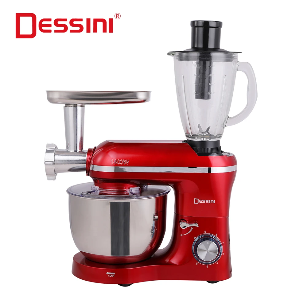 Use Food Processor 3 in 1 Blender Dough Mixer Machine Stand Noiseless Mixing Bowl Stand Mixer For Sale